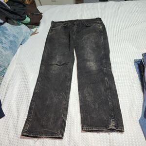 LEVIS GUC MENS SZ 34 x 30 BLACK TAG DENIM JEANS DISTRESSED